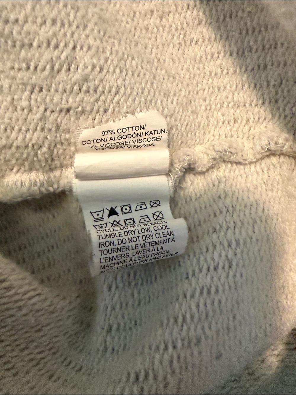 Lucky Brand | Gray Zip-Up Hoodie Sweatshirt Size Medium - Picture 6 of 6